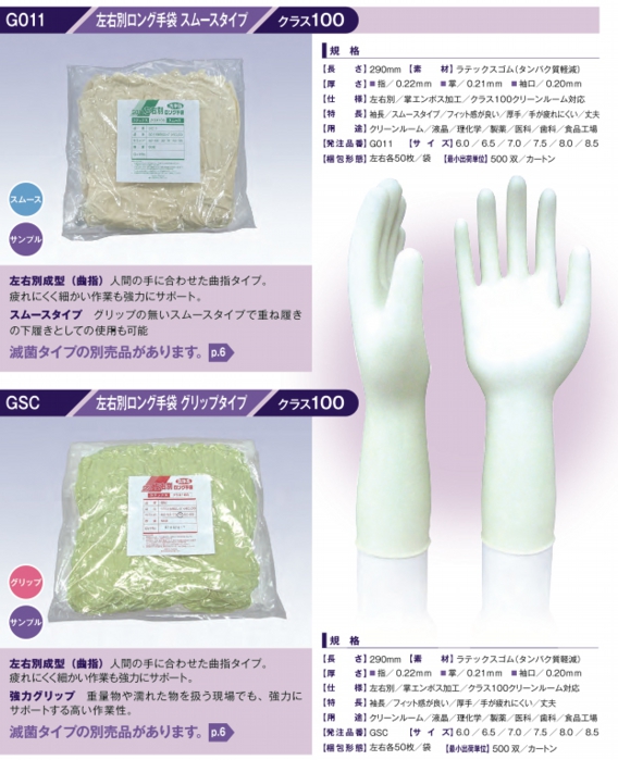 　 ラテックスロング滅菌手袋（Protegrity（R）CP） L 50双×4袋 (1箱(50双×4 取り寄せ商品 - 2